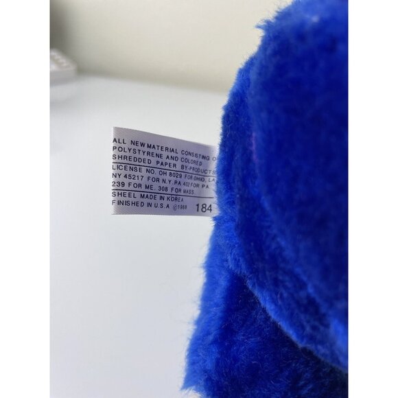 Vintage ACE Novelty Co Inc Blue Bear Yellow Hat & Rain Jacket Plush Toy US 9.25” - Picture 10 of 12